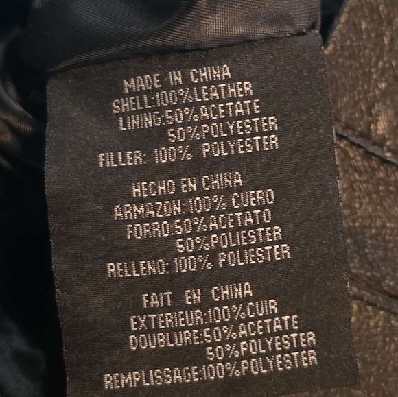 Vintage KC Collections Black Genuine Leather Blazer Jacket Women’s L Y2K 90s - Picture 11 of 11